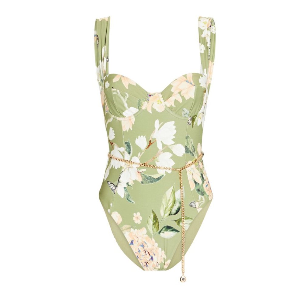 We Wore What Danielle Belted One Piece - Size XS - NWT